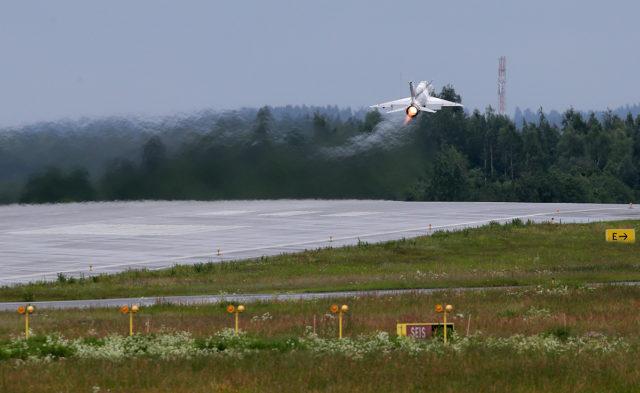 Romania Air Force Mikoyan-Gurevich MiG-21 at Tour-de-Sky airshow at Kuopio, Finand. (Photo by Fyodor Borisov/Transport-Photo Images)