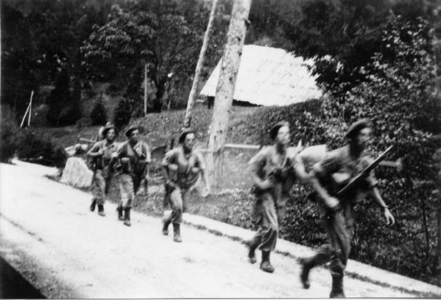 Jewish Brigade soldiers in Tarvisio. Photo Credit.