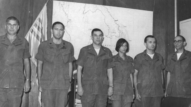 Claire Brisebois Starnes in the Signal Corps of the US Army 1963. Source: Claire Starnes / US ARMY