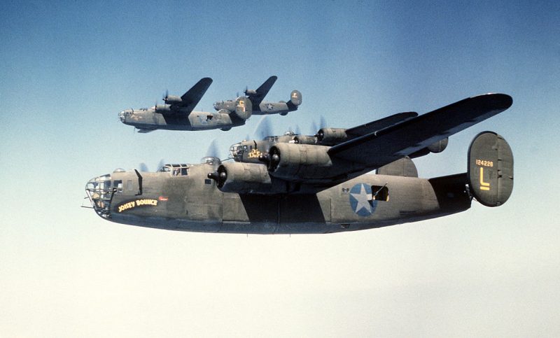 B-24 Liberators in Formation, 1980. Source: Wikipedia/ Public Domain
