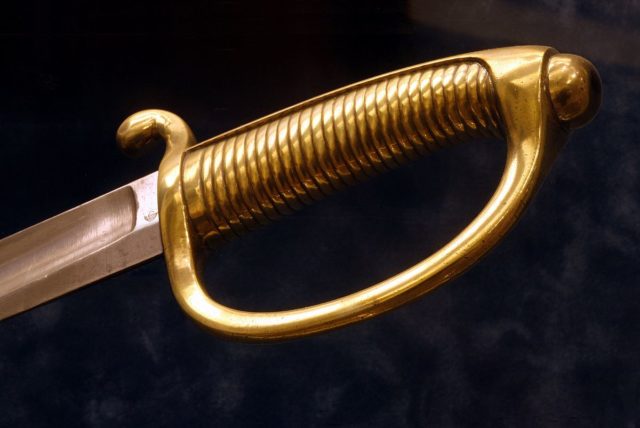 The briquet, typical infantry sabre of the Napoleonic Wars. Source: By Rama - Own work, CC BY-SA 2.0 fr, https://commons.wikimedia.org/w/index.php?curid=6969509