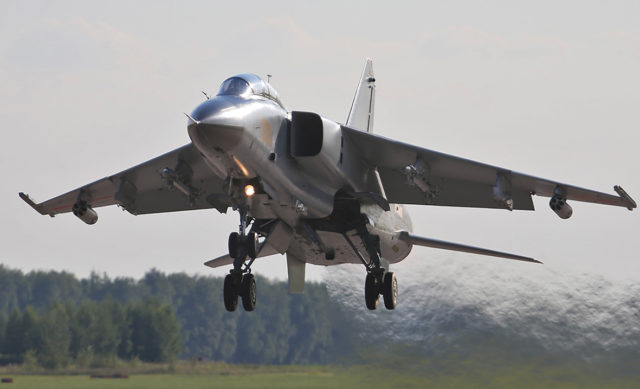 China Airforce Xian JH-7A bomber at Aviadarts military exercise at Dyagilevo Airbase, Ryazan. Russia. (Photo by Fyodor Borisov/Transport-Photo Images)