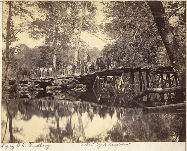Military Bridge across the Chickahominy river. Wikipedia /Public Domain