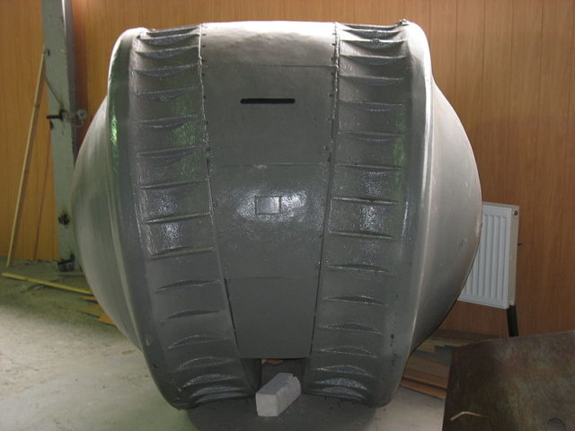 he Kugelpanzer at the Kubinka Tank Museum, 2006. Morpheios Melas / Wikimedia Commons / CC BY-SA 3.0