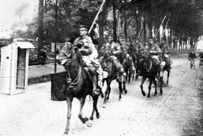 9th Lancers in Mons on 22nd August 1914.