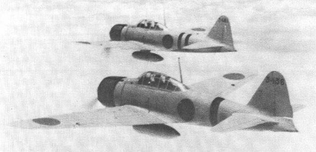 A6M Zeros, one of the Defiant's contemporaries developed during the 1930s. Source: wiki/public domain