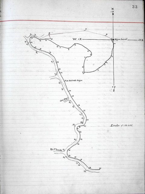A map dated to March 2, 1898 delineating the borders between Nicaragua and Costa Rica Image Source: Edward Porter Alexander / Public Domain