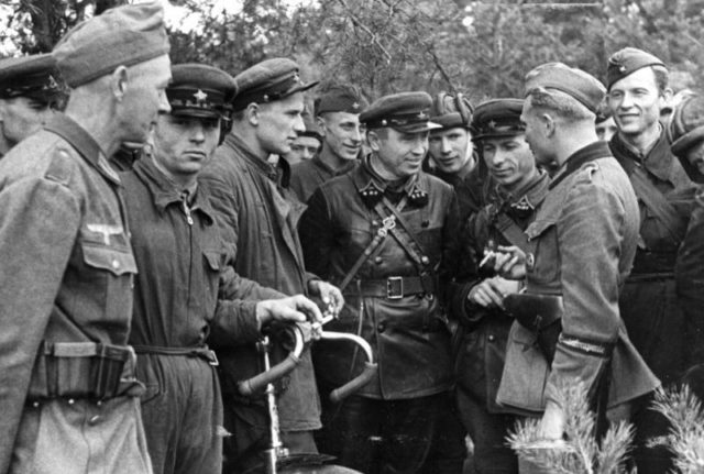 Soldiers of Wehrmacht and Red Army 20 September 1939 [