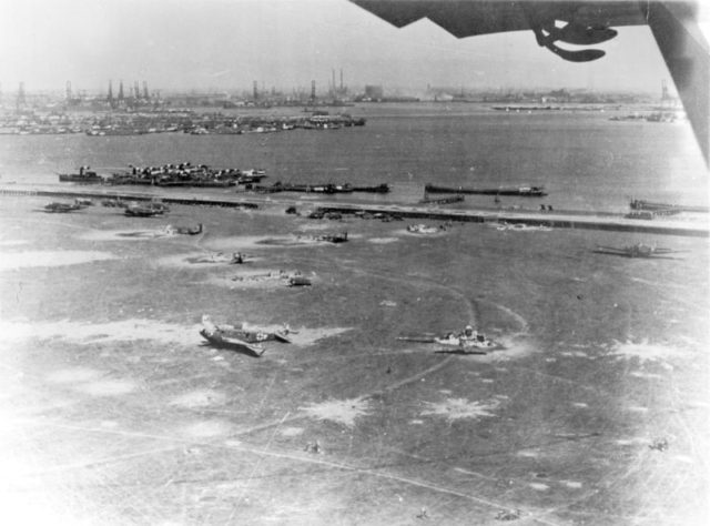 Bombardment of Waalhaven airfield, 10 May 1940 Image Source: Bundesarchiv, Bild 141-1308 / CC-BY-SA 3.0 de