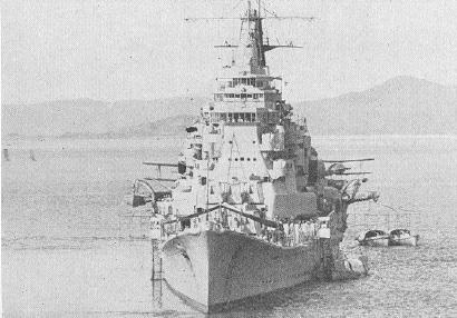 Japanese cruiser, Chokai, one of the ships involved on the Japanese side of the Battle of Savo 