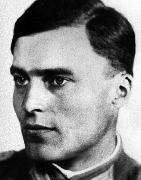 Claus Schenk Graf von Stauffenberg. By Anonymous - Cropped from, Public Domain