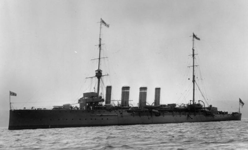 HMS Falmouth. Source: Wikipedia/ Public Domain
