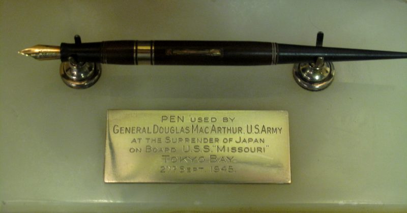 Percival Pen on display in the Cheshire Military Museum