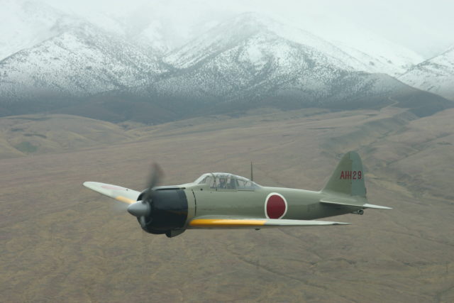 An A6M2 "Zero" at the 2004 Reno Air Races Image Source: Marc Grossman CC BY-SA 3.0