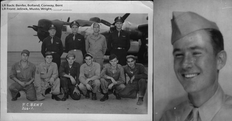 Malcolm Conway and Paul Bent B-24 Crew red