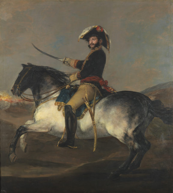 General Palafox, hero and Duke of Zaragoza. While he and his men were eventually defeated by a superior force, his last ditch defense of the city served to inspire the rest of Spain to continue the fight against Napoleon's armies. Source: wiki/public domain.