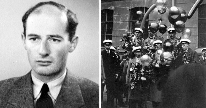 Raoul Wallenberg in 1944 and as a student at his graduation day in Stockholm. Source: Wikipedia/ Public Domain