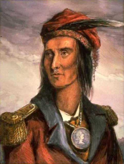A portrait of Chief Tecumseh. Wikimedia Commons / Public Domain