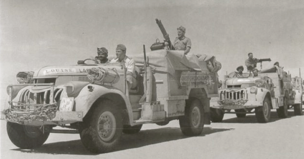 Members of the Long Range Desert Group in North Africa.