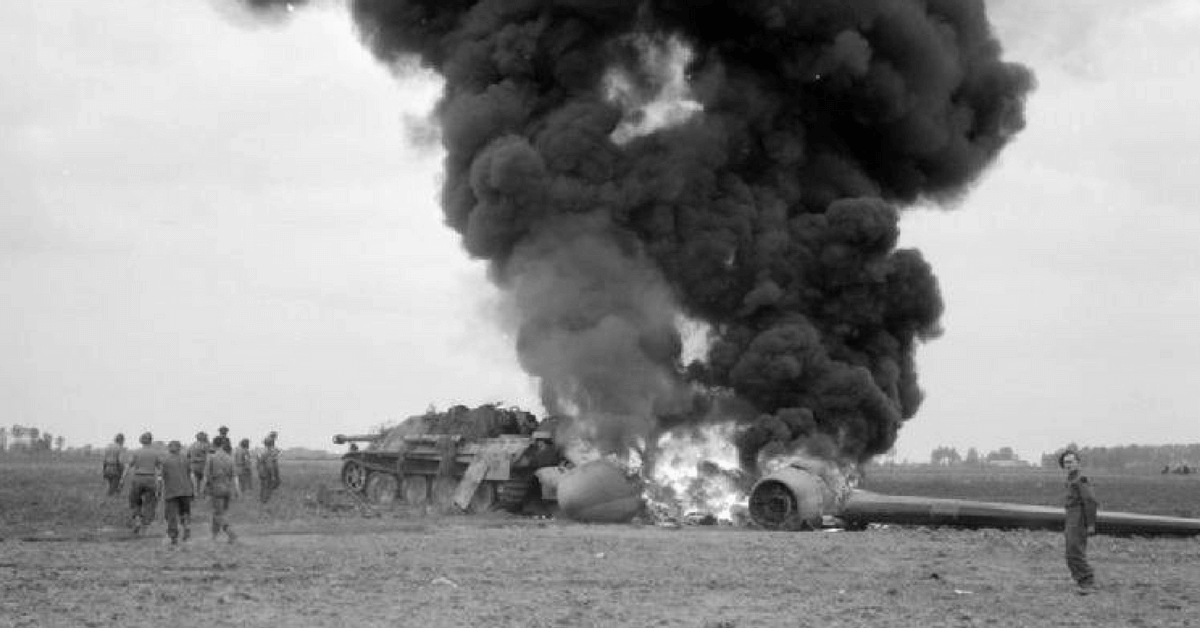An American C-47 crashed during operation market garden. © IWM (BU 921)