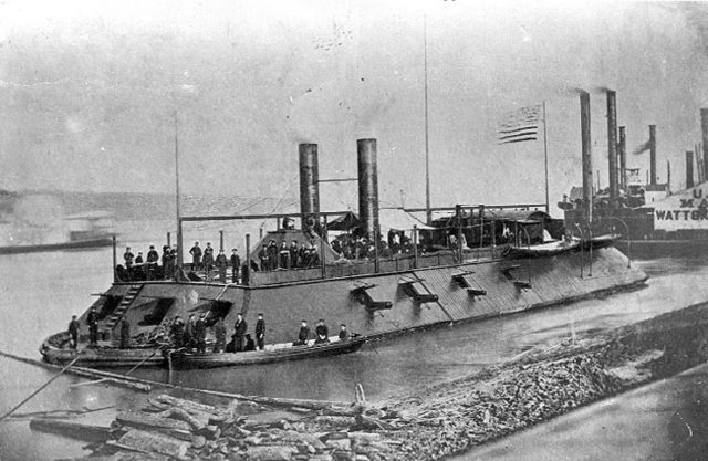USS Cairo, an ironclad warship launched in 1862. Wikipedia / Public Domain