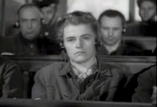 Maria Mandl at trial. Wikimedia Commons / Public Domain