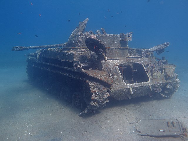 M42 Duster on the seafloor