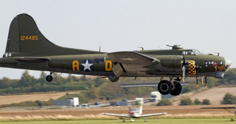 B-17 Sally B. <a href=https://commons.wikimedia.org/wiki/File:B-17_Sally_B_4a_(6114413774).jpg>Photo Credit</a>