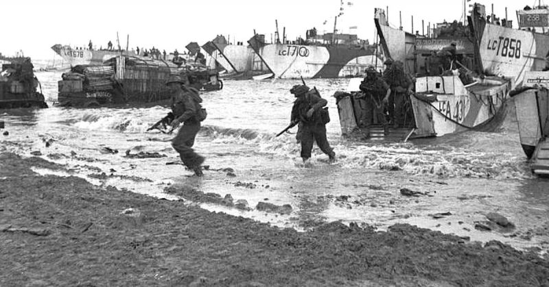 British Forces Storm the French Beaches on D-Day