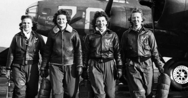 Women Airforce Service Pilots. 
Source: National Archives. U.S. Airforce photo - Public Domain
