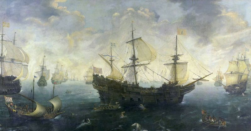 The Spanish Armada off the English coast