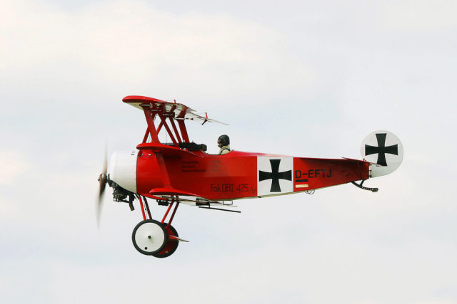 Reconstructed Fokker Dr. I. Photo Credit.