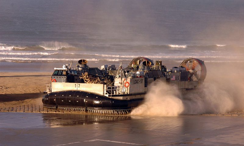 A USN LCAC at Camp Pendleton. Wikipedia / Public Domain