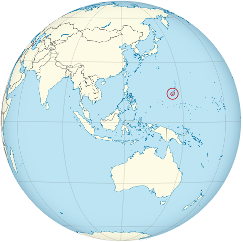 Location of Guam Island on the globe. Photo Credit.