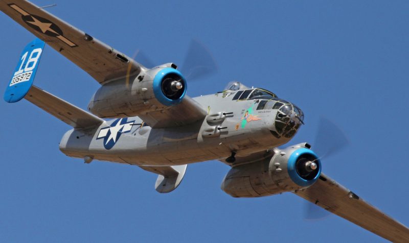 B-25J Mitchell. Source: AV8PIX Christopher Ebdon, CC BY-NC-SA 2.0, Flickr