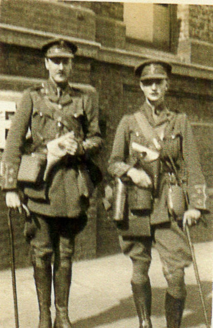 George Macpherson (left) and Basil Henriques