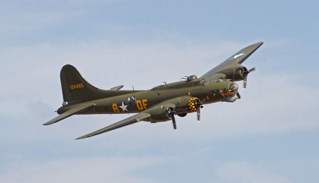 Sally B in Flight, 2011. Photo Credit