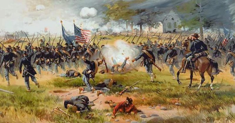 Battle of Antietam by Thulstrup 