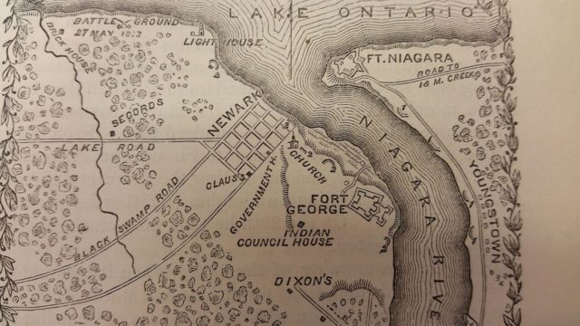 The former sites of Fort George and Fort Niagara