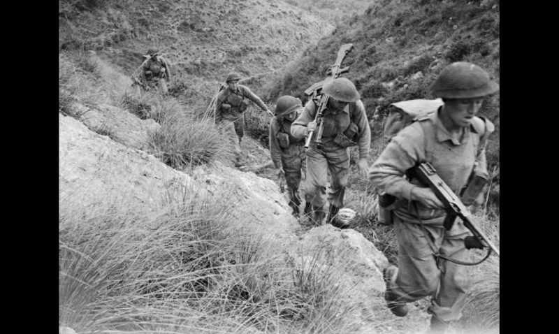 British soldiers in Italy during WWII