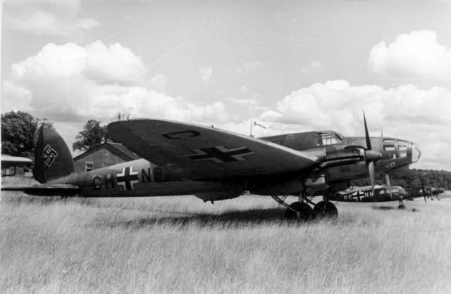 Luftwaffe air raids on Britain began on 16 October 1939. The first Luftwaffe plane to be shot down on the British mainland was a He 111 on 28 October 1939. Archie McKellar was a principal pilot in both the destruction of the first German attacker over water and over British soil, he later became an "ace in a day" during Battle of Britain (Bundesarchiv, Bild 101I-401-0244-27 / Göricke / CC-BY-SA 3.0, CC BY-SA 3.0 de / Wikipedia)