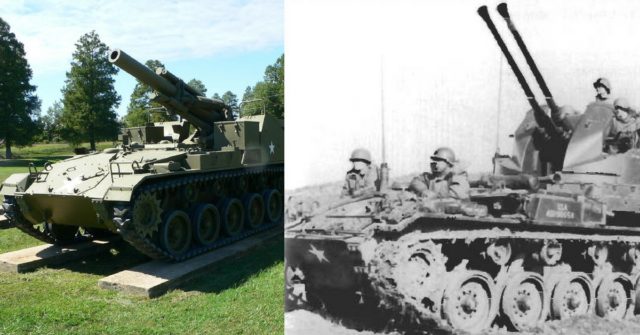 Left: M41 Gorilla in the US Army Ordnance Museum. Right: M19 Twin 40 mm Gun Motor Carriage; By S.Zaloga. M24 Chaffee Light Tank 1943-85. — Osprey Publishing/New Vanguard, выпуск № 77, 2003. ISBN 1-84176-540-6, Public Domain, By Mark Pellegrini - Own work, CC BY-SA 2.5