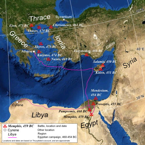 The Greek offensives during the second half of the war. Wikipedia/ Public Domain