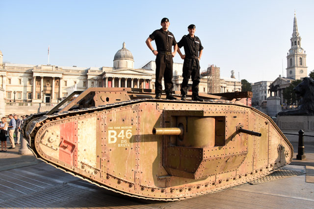 The MkIV in Trafalgar Square.