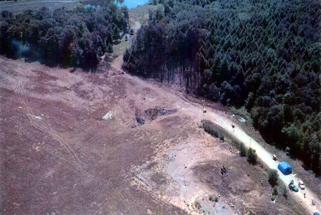 United 93 crash site. Wikipedia / Public Domain