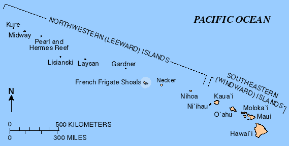 The French Frigate Shoals (Kānemilohaʻi) Image Source: US Geological Susrvey / Public Domain
