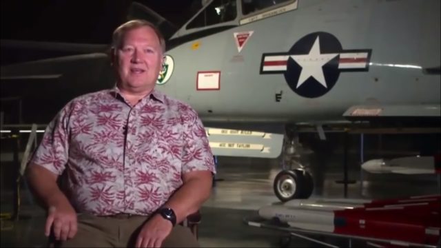 Major Gary Foust (retired) with 58-0787 behind him Image Source: War Fighters