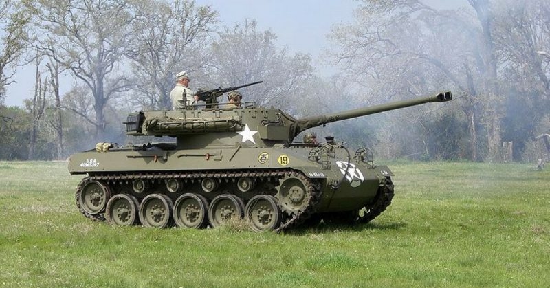  A privately-owned M18 Hellcat, in reasonable operating condition. <a href=https://en.wikipedia.org/wiki/M18_Hellcat#/media/File:M18_hellcat_side.jpg>Photo Credit</a>  