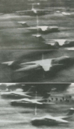 Soviet Ilyushin II-76 planes in Tripoli targetted by the US bombing