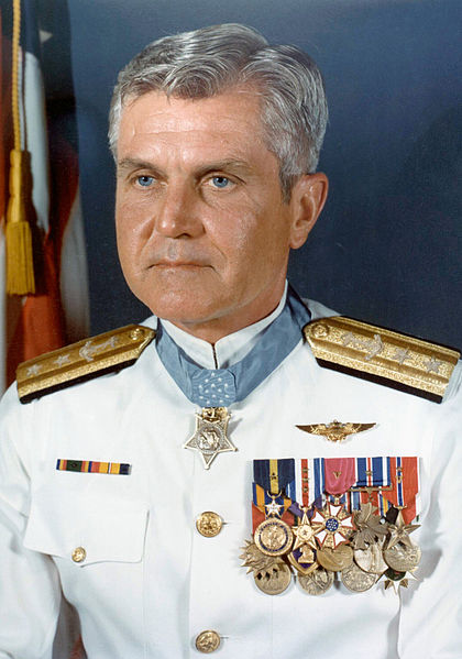 Formal Formal portrait of Rear Admiral James Bond Stockdale Image Source: